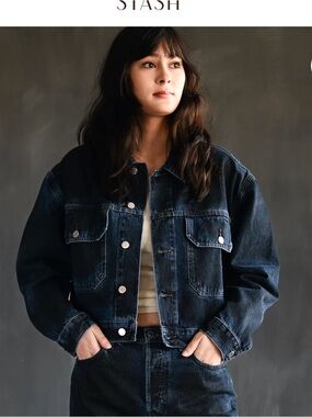 Etica Dark Blue Denim Jacket